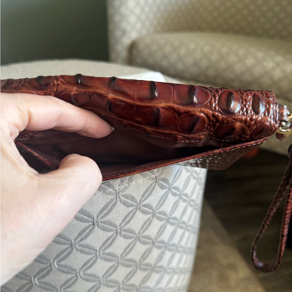 Brahmin Caroline Pecan Melbourne Genuine Leather Tote & Matching Wristlet/Wallet - Picture 12 of 12